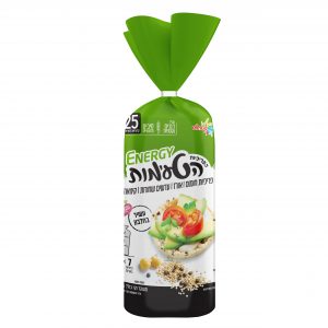 פריכיות חומוס, אורז, עדשים שחורות וקינואה