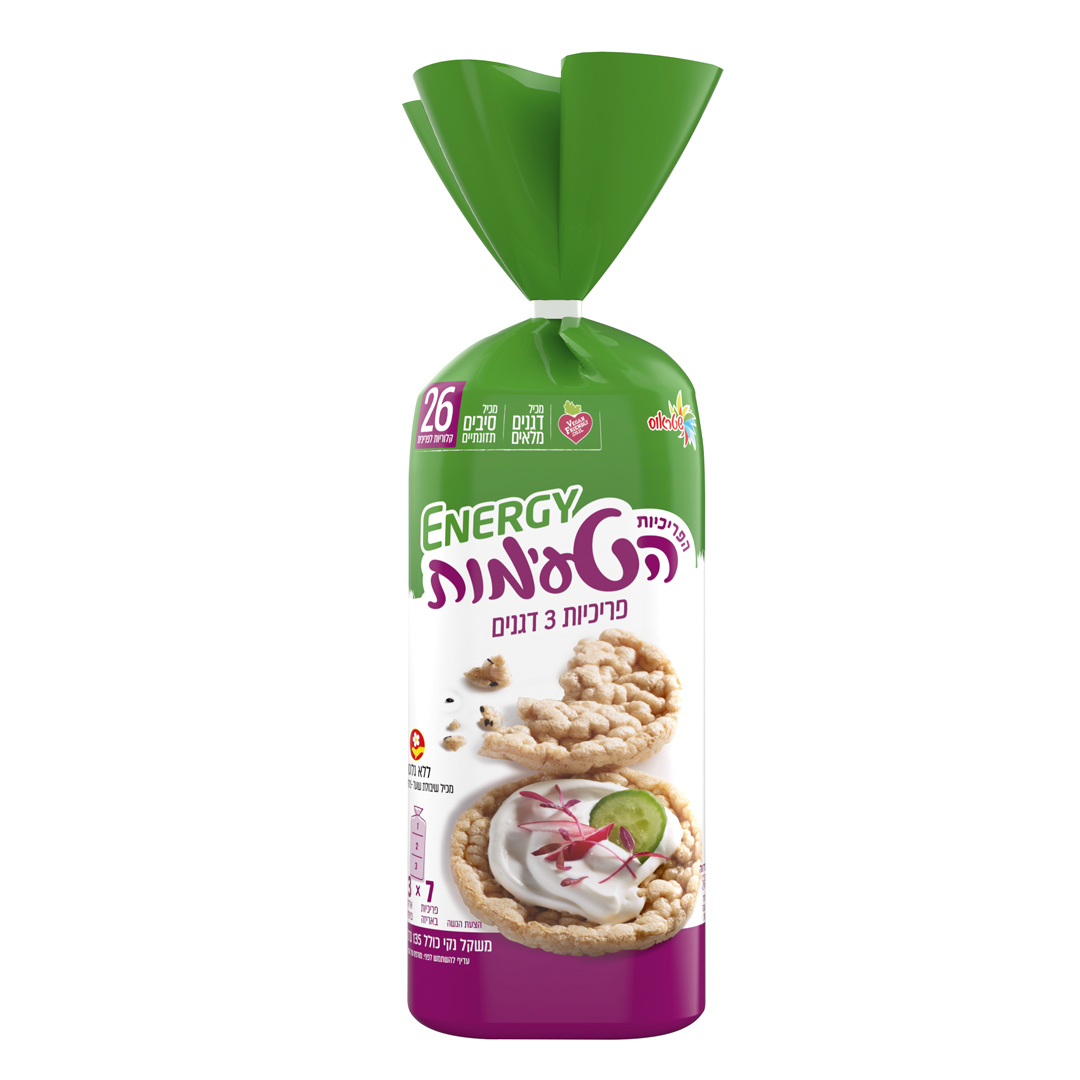 פריכיות 3 דגנים אנרג