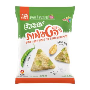 פריכיות תפוח אדמה, אורז, תירס, אפונה ירוקה בתיבול מלח ים