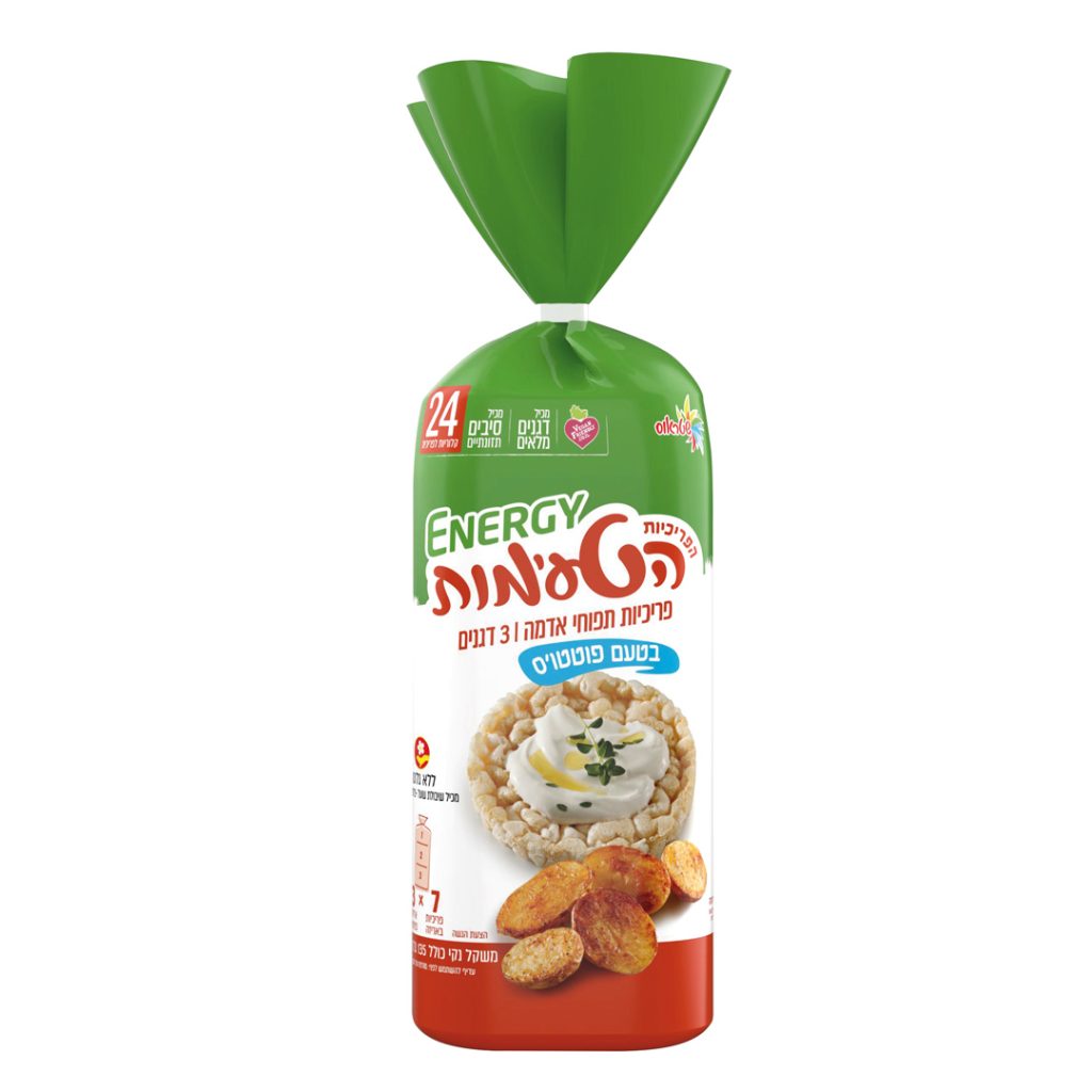 פריכיות תפוחי אדמה ו-3 דגנים