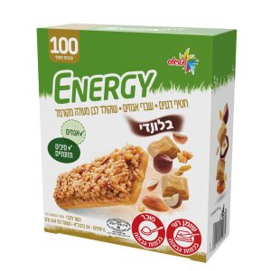 מארז חטיפי דגנים עם שברי אגוזים ושוקולד לבן מקורמל מעולה